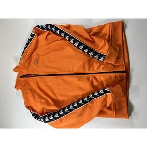 Kappa Orange Track Jacket with Black and White L